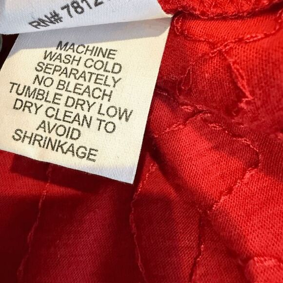 Eileen Fisher Red Embroidered Cotton Long Tunic Tank or Mini Dress Size Small - Picture 6 of 9